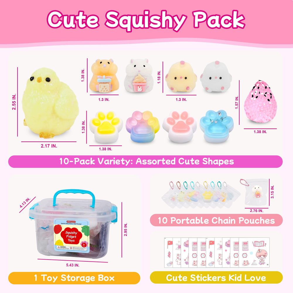 YRSDQueenA squishy chick figures for desk pets and classroom fun