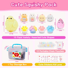 YRSDQueenA squishy chick figures for desk pets and classroom fun