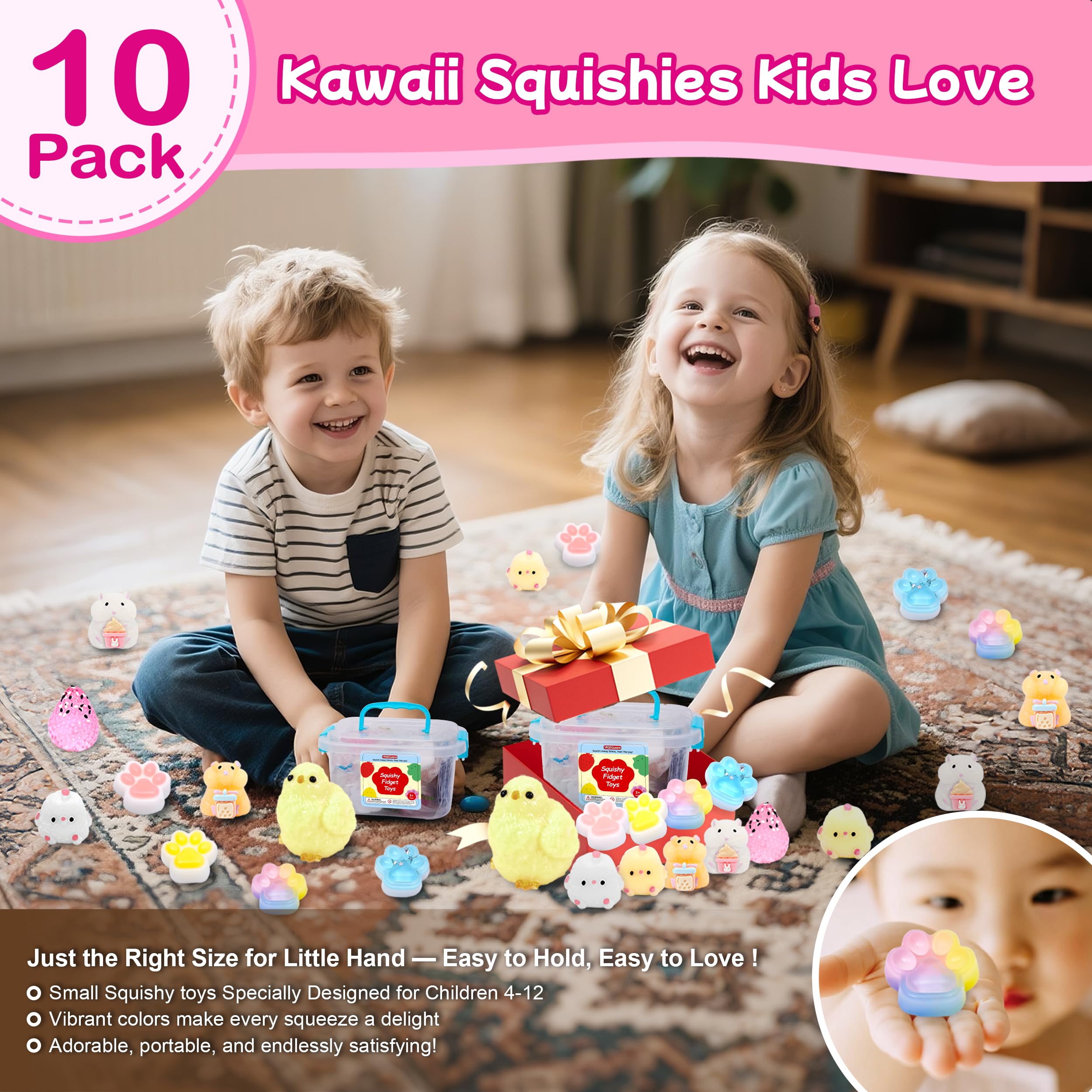 YRSDQueenA squishy paw collection with vibrant colors for tactile play