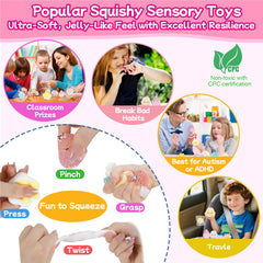 YRSDQueenA portable chain pouches keep squishies within reach.