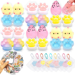 YRSDQueenA Taba Squishy Pack with 24 varieties, soft and collectible.
