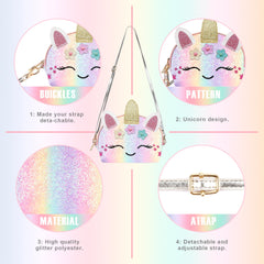 YRUBOHA unicorn jewelry purse set, mini organizer and fashion accessory.