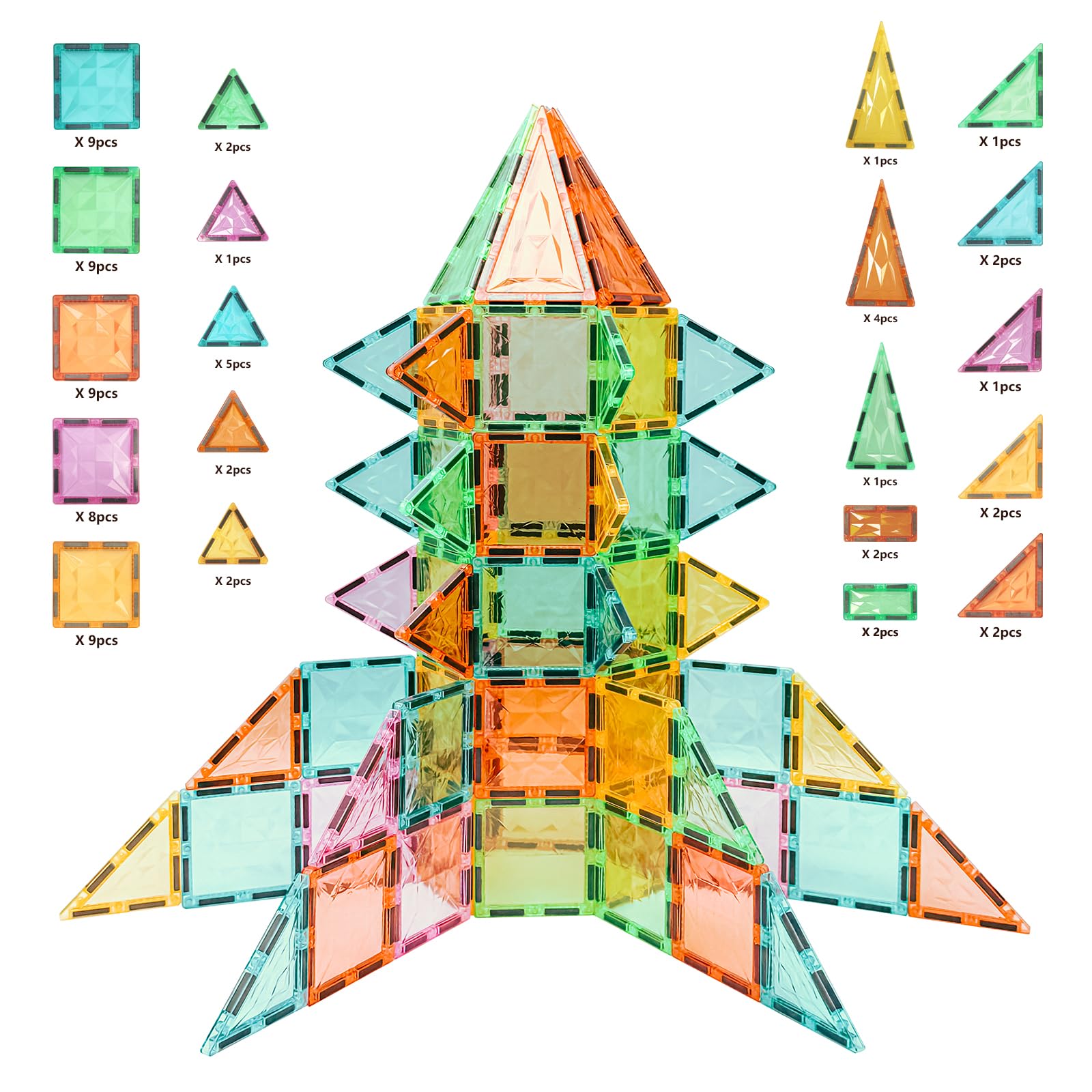 YRZtiles colorful tile arrays inspire imaginative construction and color recognition.