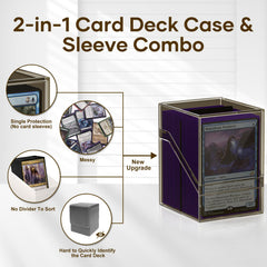 YSCare acrylic deck box, high transparency to identify decks at a glance