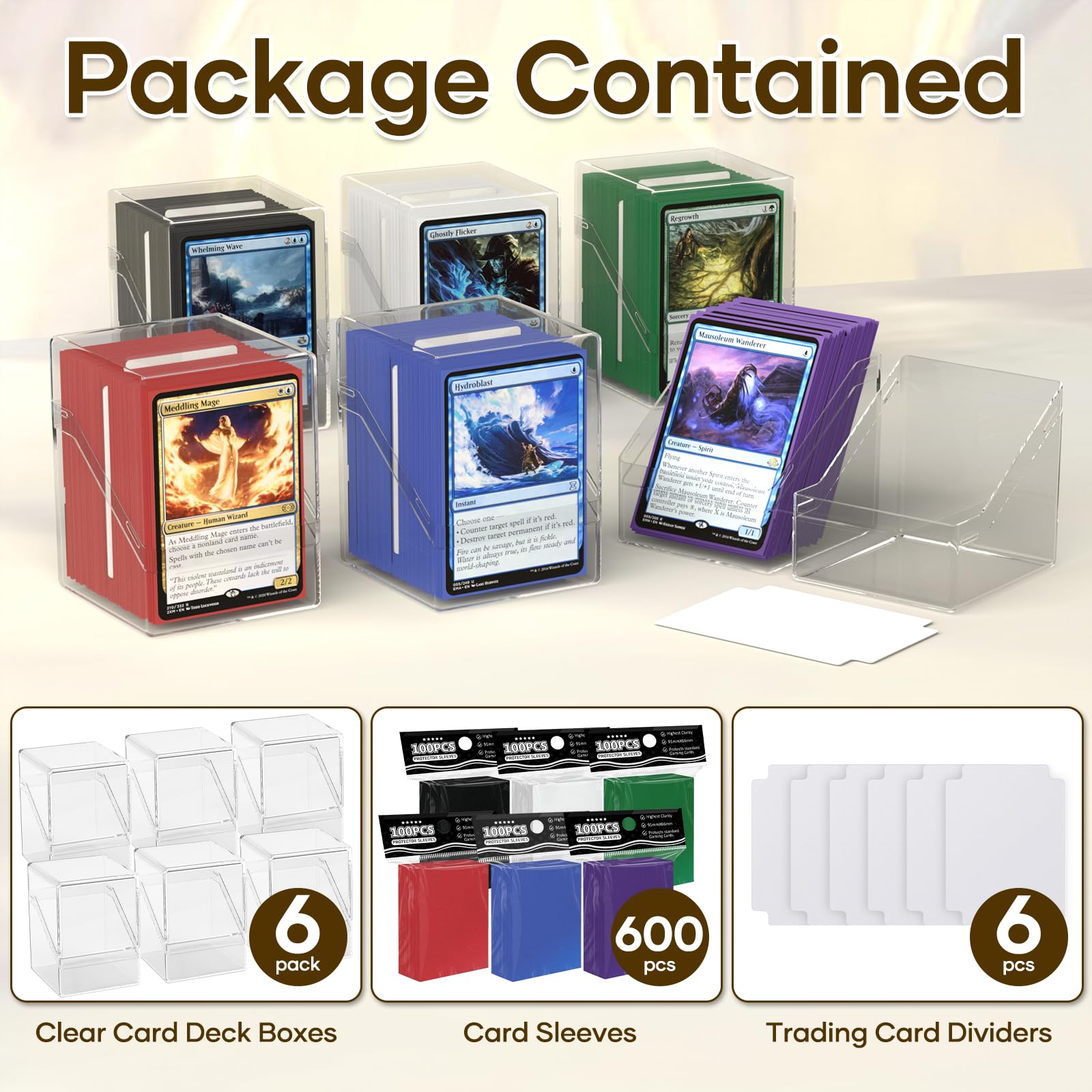 YSCare card dividers help organize collections by category or color.