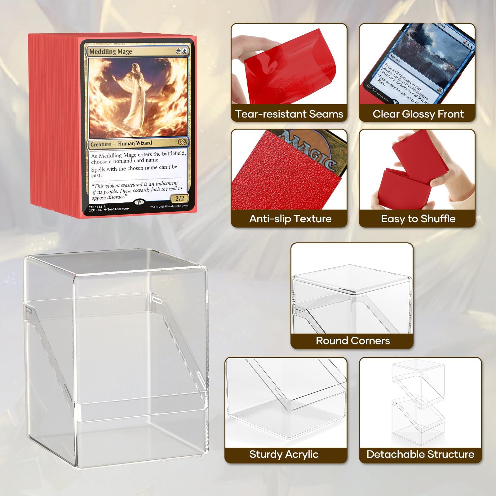 YSCare non-PVC sleeves protect cards without harmful chemicals.