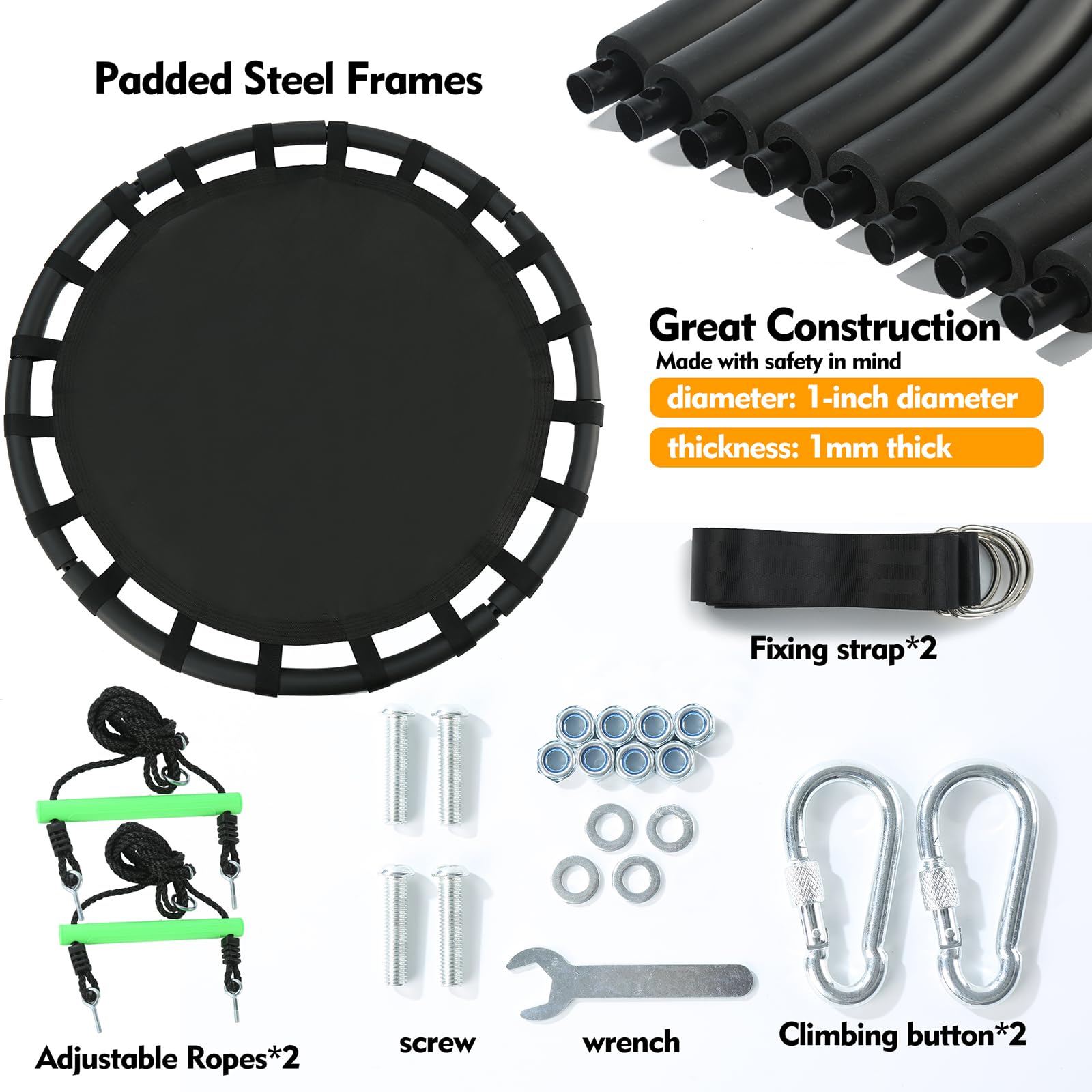 YSEJOMP PP mat surface provides smooth, resilient bounce for play