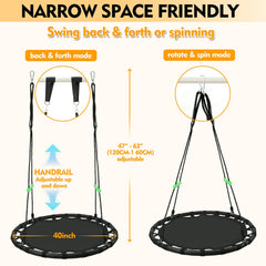 YSEJOMP sturdy steel frame supports outdoor use and long-lasting play