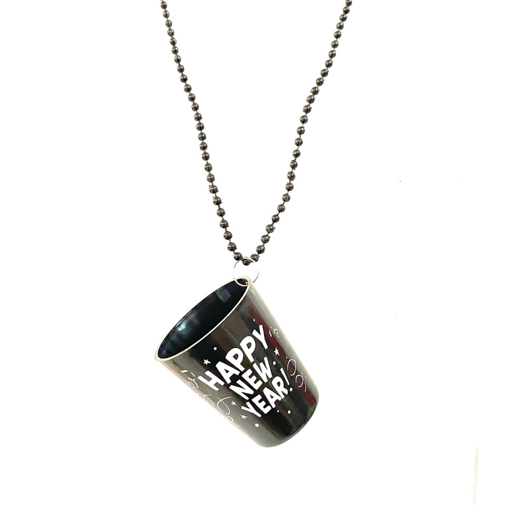 YSPPF Black cup necklace adds bold party flair and photos.