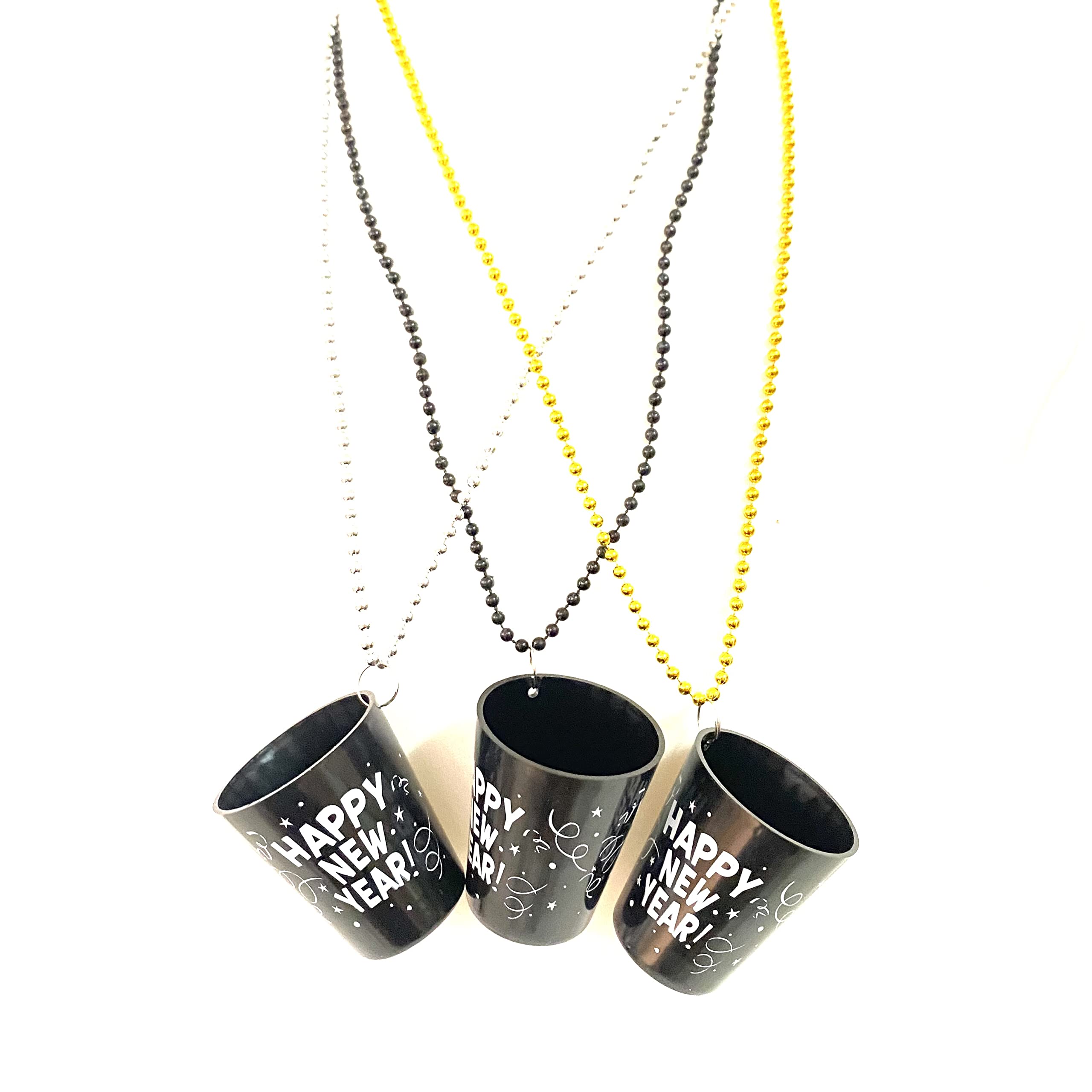 YSPPF Gold cup necklace for vibrant Happy New Year party styling.