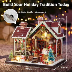 YSWOOD WORLD dollhouse kit with music, adds ambiance to playtime or display