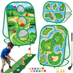 YSZZYSM 4-in-1 kids sticky golf club aiding at-home practice and coordination.