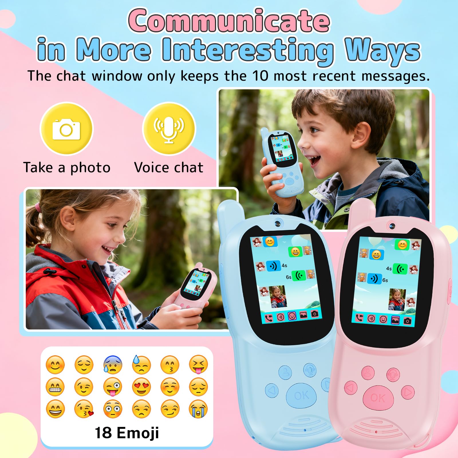 Pink unit with kid friendly controls for easy use