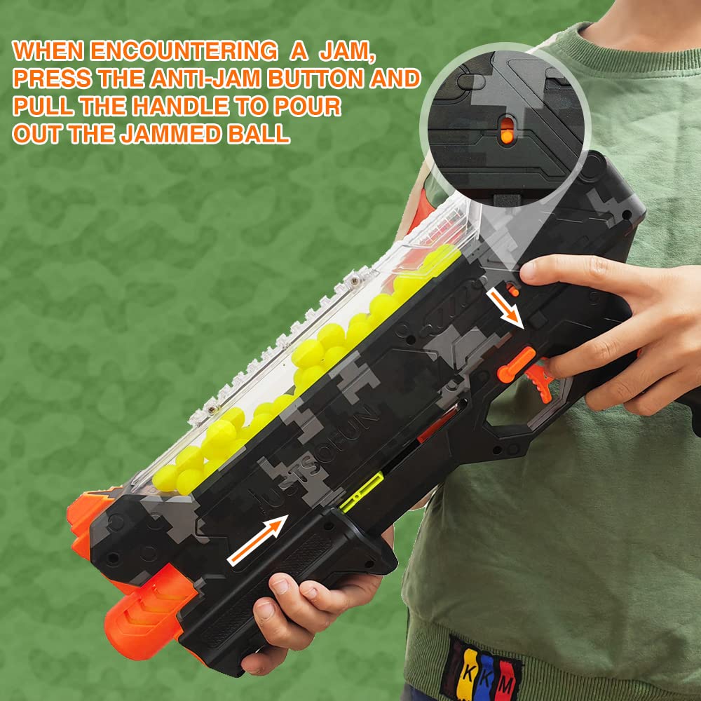 YTSWELE 50-round hopper enables fast reloading and extended play.