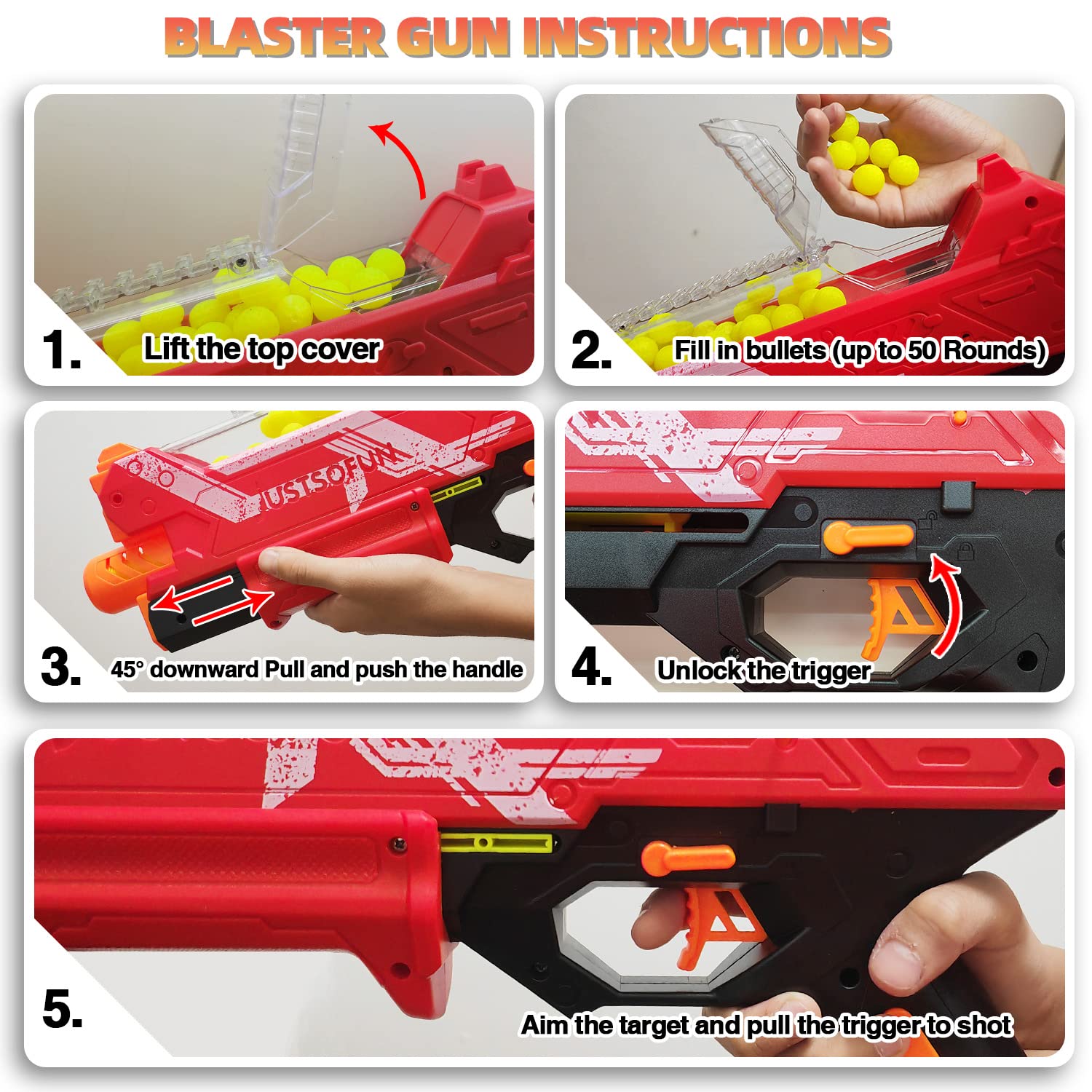 YTSWELE Nerf Hyper bullets 100-round pack for quick action.