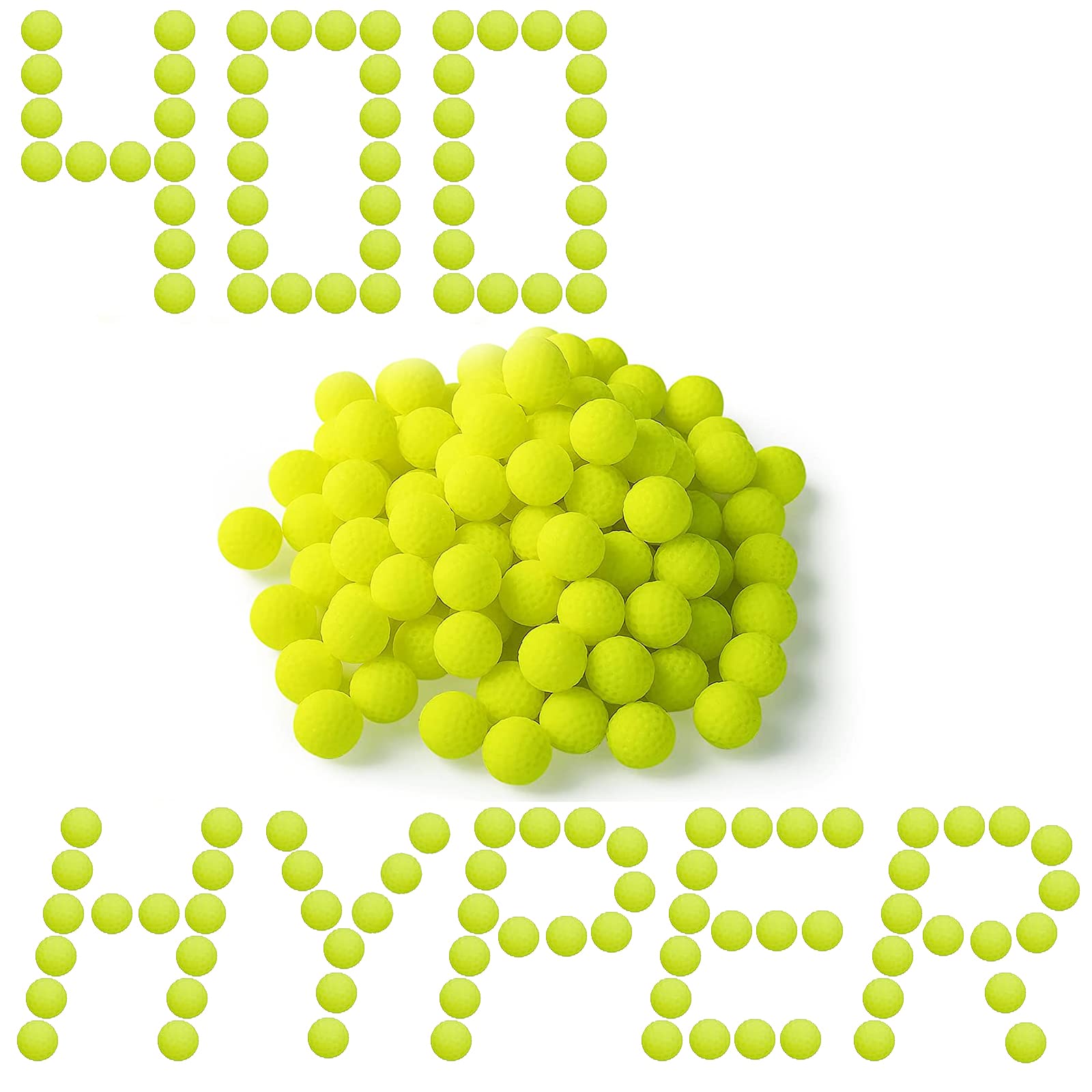 YTSWELE Nerf Hyper neon yellow rounds pack for high visibility during play