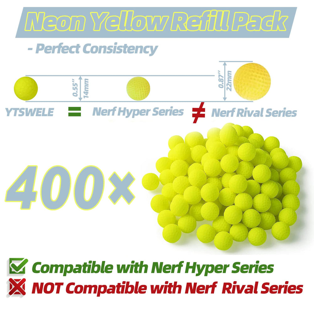 YTSWELE Nerf Hyper rounds compatible with Rush-40 for rapid action