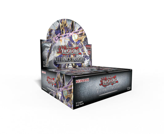 Yu-Gi-Oh Alliance Insight Display 24 front cover featuring new Synchro and Dragon Ruler cards