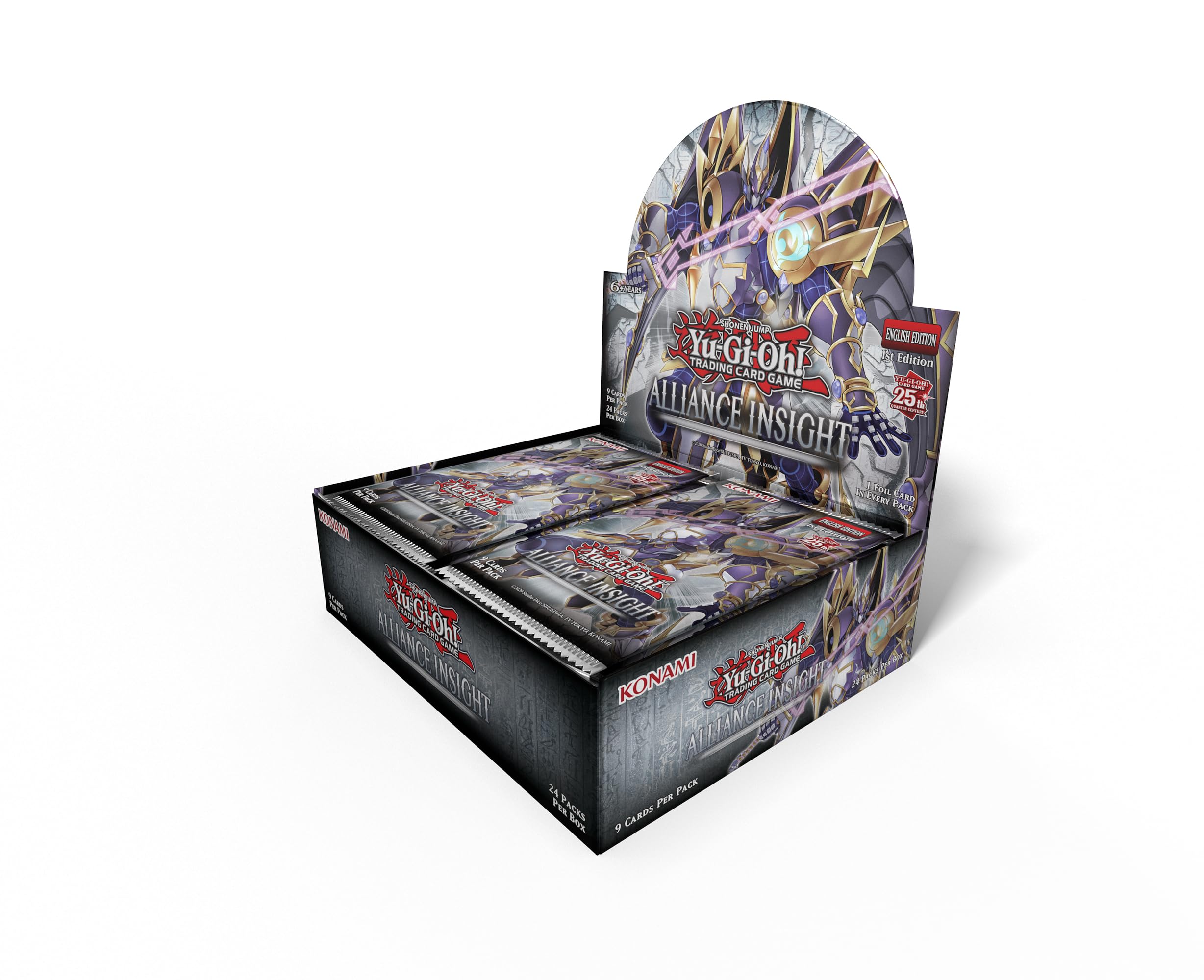 Yu-Gi-Oh Alliance Insight Display 24 side view showcasing packaging and collector-friendly layout