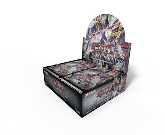 Yu-Gi-Oh Alliance Insight Display 24 side view showcasing packaging and collector-friendly layout