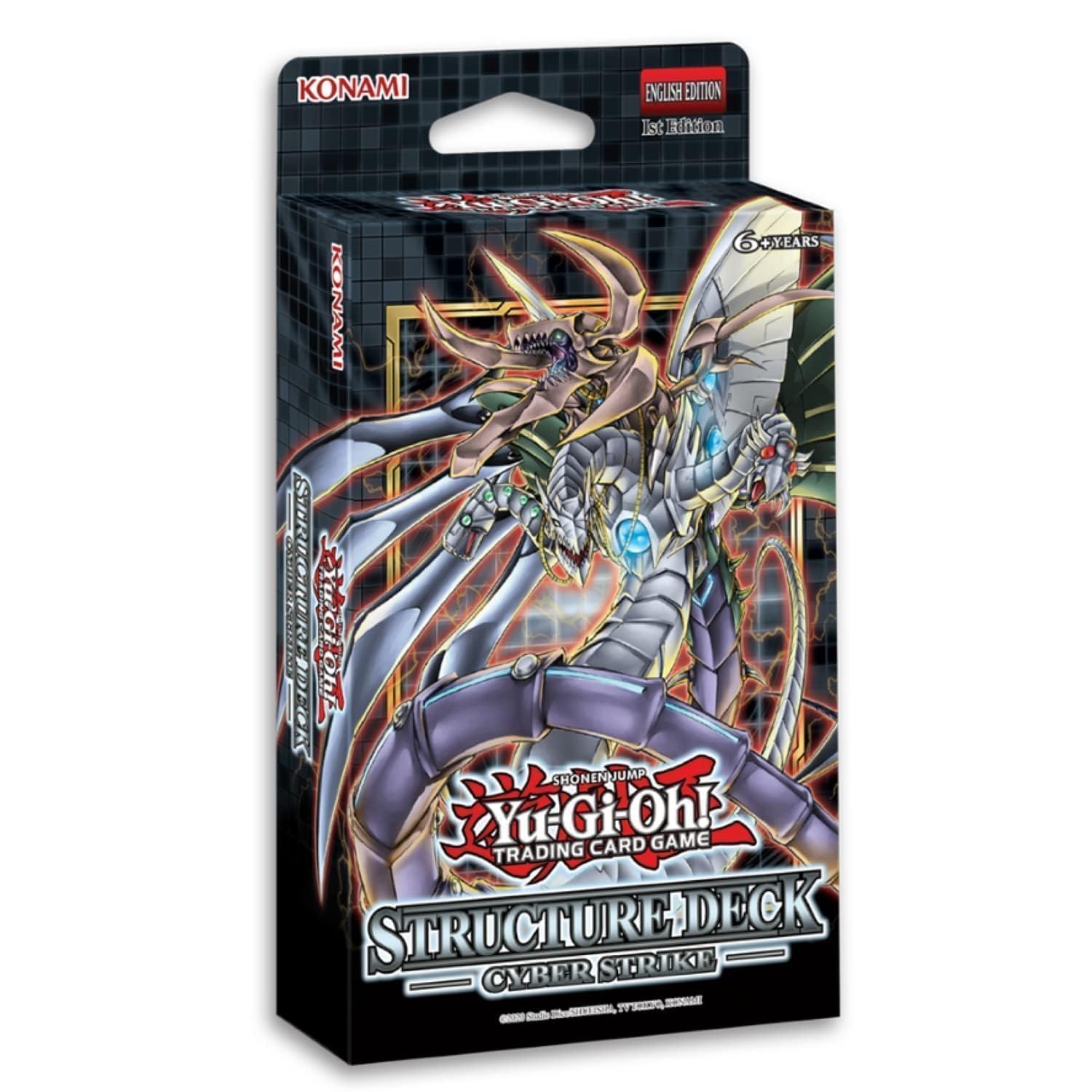Yu-Gi-Oh! Cyber Strike Structure Deck deluxe mat and dueling guide for organized play.