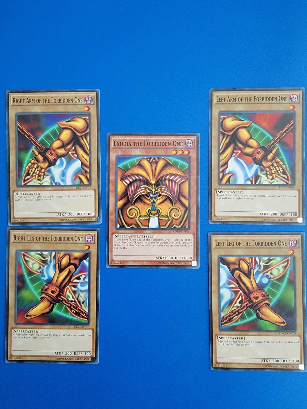 Yu-Gi-Oh! Exodia The Forbidden One card from Legendary Decks II for collectors and dueling fans.