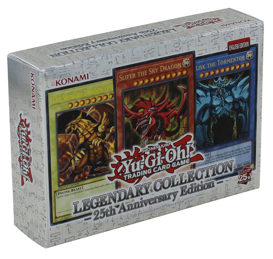 Yu-Gi-Oh! Legendary Collection 25th Anniversary Box front view, durable packaging ideal for collectors.