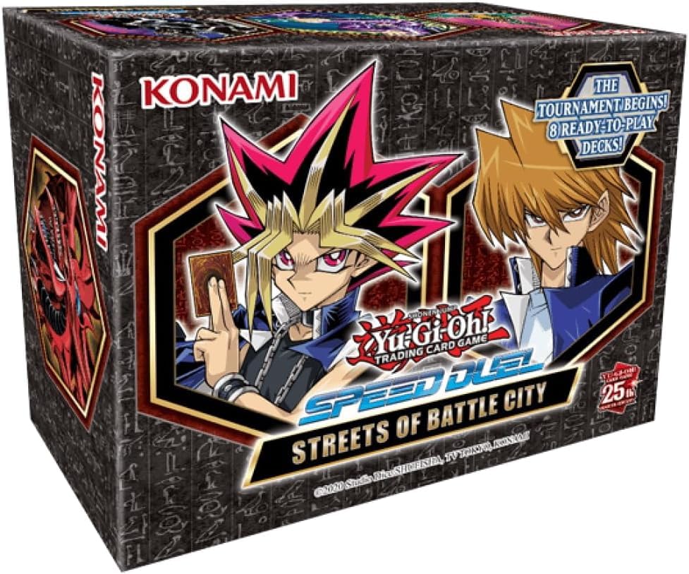 Yu-Gi-Oh! Speed Duel Streets of Battle City card collection showing 228-card bundle for weekend battles.
