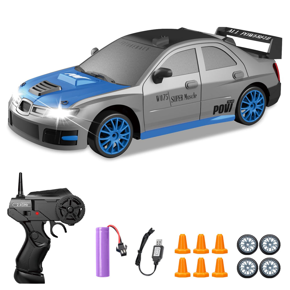 YUAN PLAN RC drift car front view, ready for high-speed precision on any surface