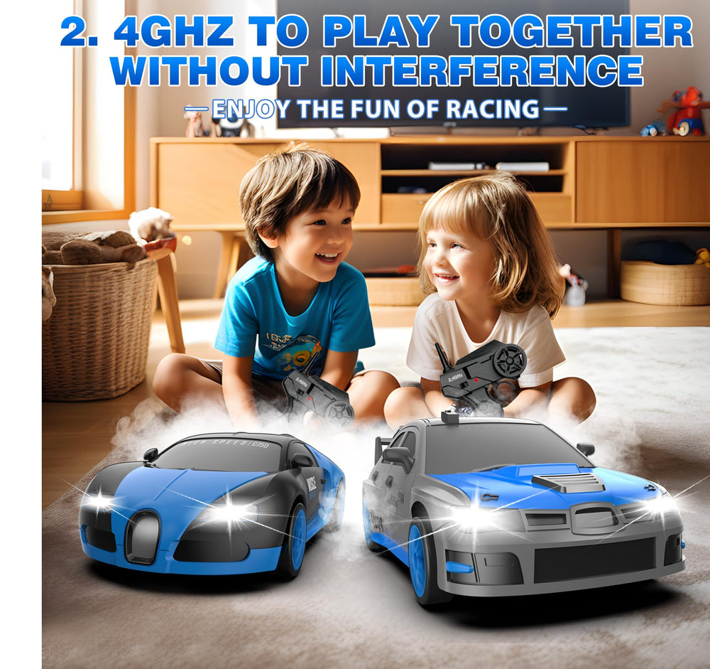 YUAN PLAN RC drift car packaging shows included extras for easy setup and play