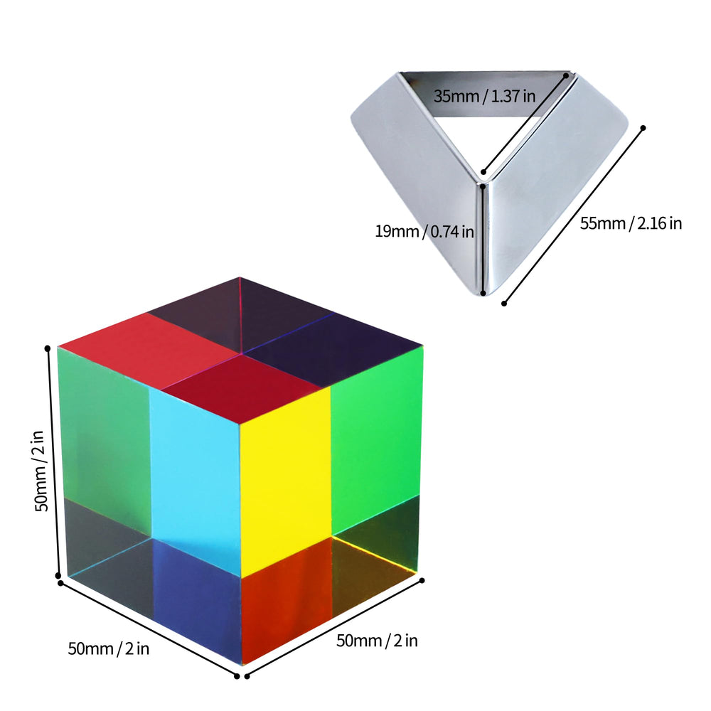 YuanDian CMY Cube made of durable acrylic with scratch resistance.