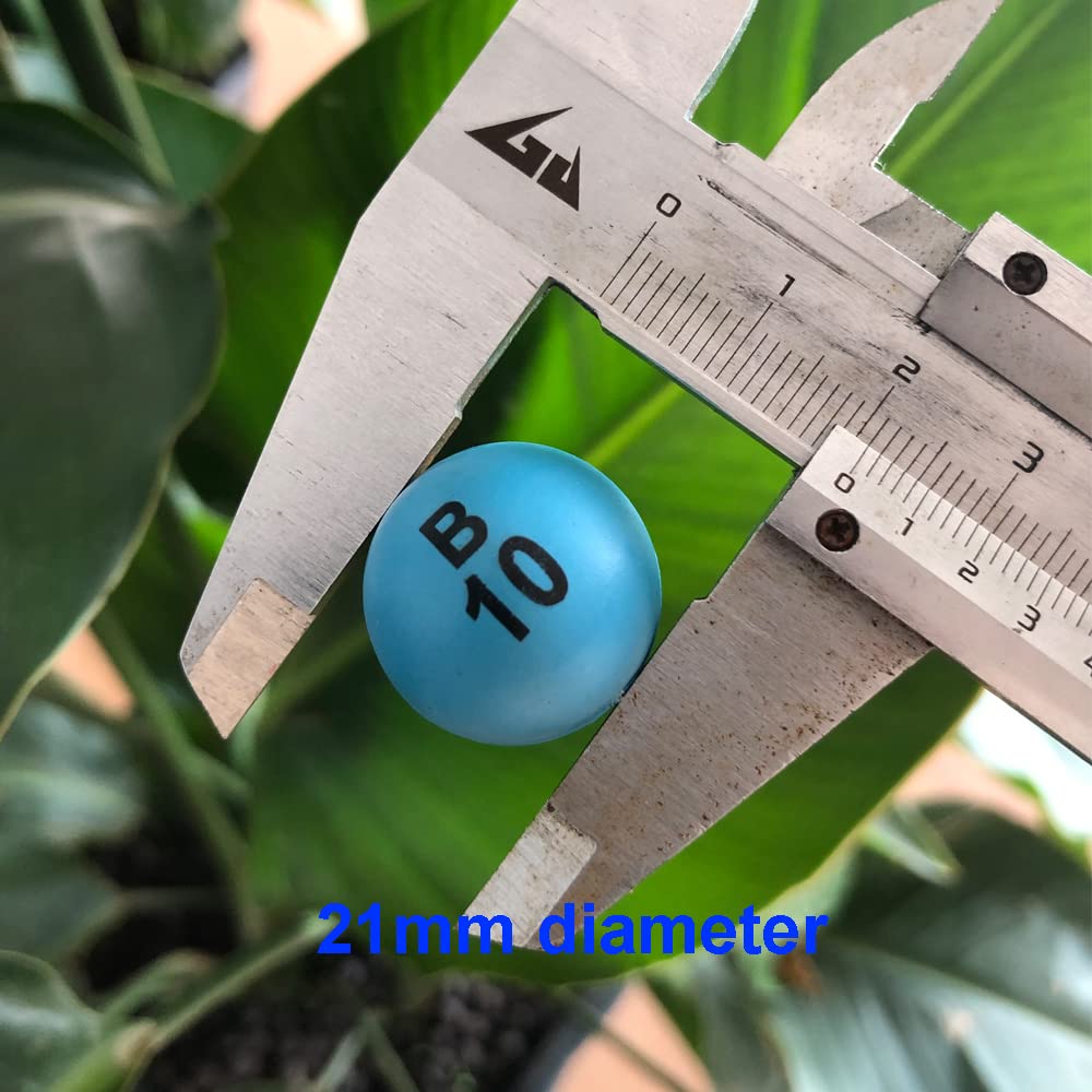 Yuanhe 75 colored bingo balls designed for durable, repeated use.