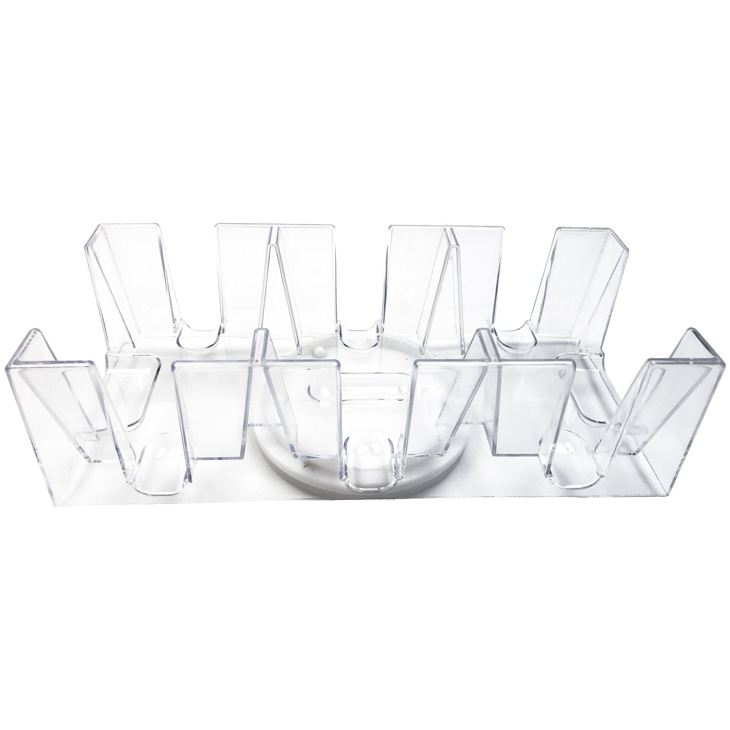 Yuanhe 9-deck Canasta card tray side view for organized gameplay and easy access.