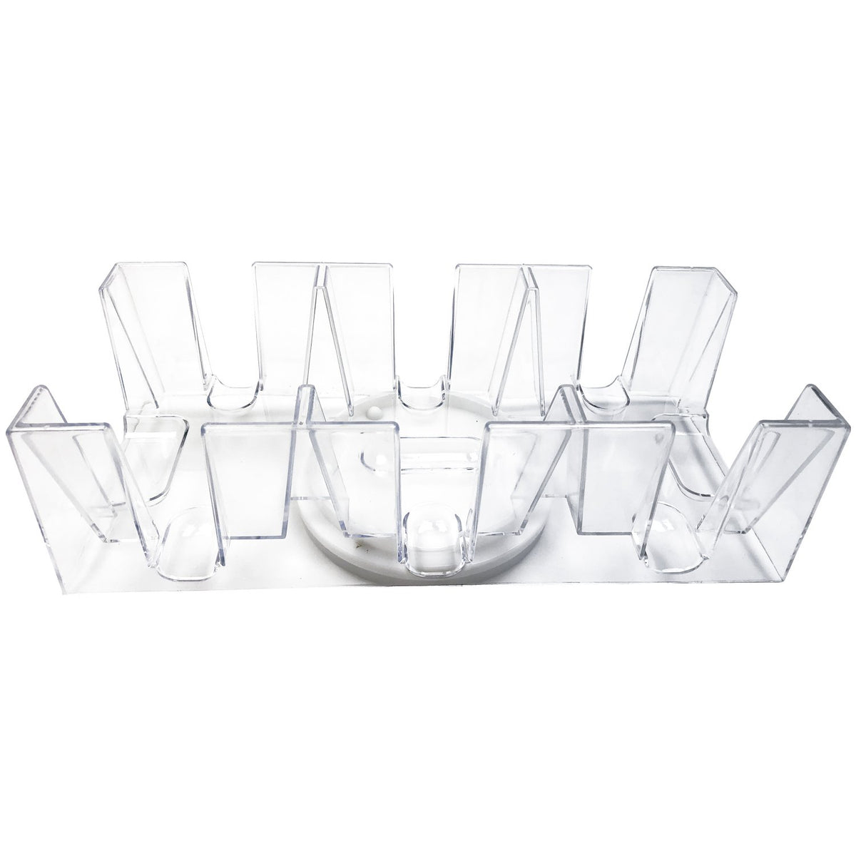 Yuanhe 9-deck Canasta card tray side view for organized gameplay and easy access.