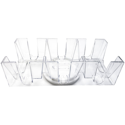 Yuanhe 9-deck Canasta card tray side view for organized gameplay and easy access.