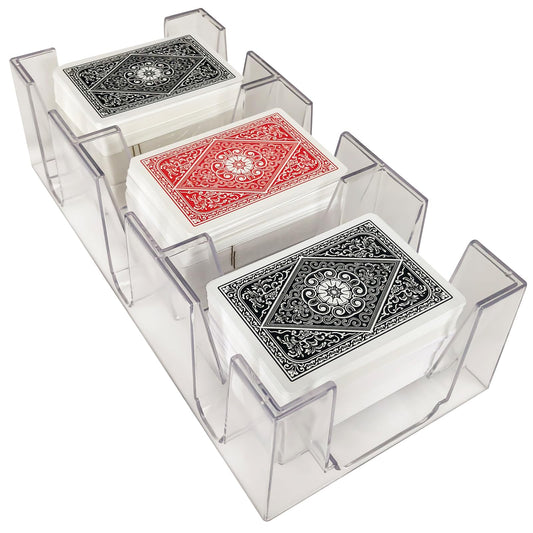 Yuanhe 9-deck canasta tray stacked design saves table space during play