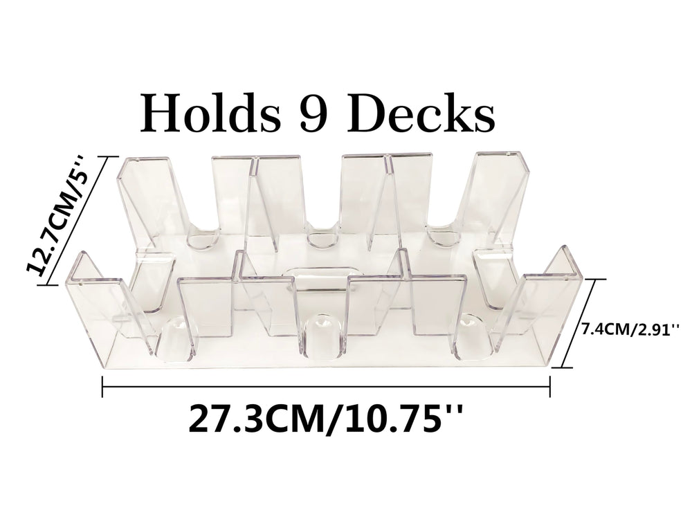 Yuanhe 9-deck tray accommodates wide or narrow cards for flexibility