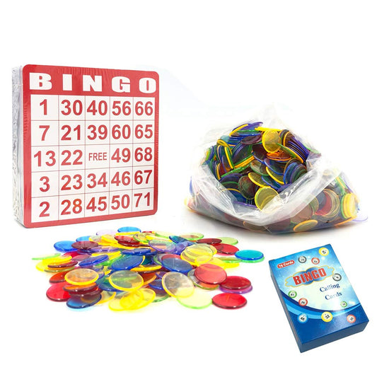 Yuanhe bingo chips 500 transparent for clear marking and quick play.