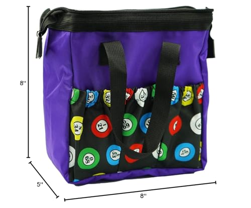 Yuanhe Bingo Dauber Bag in use at a game night showing organization.