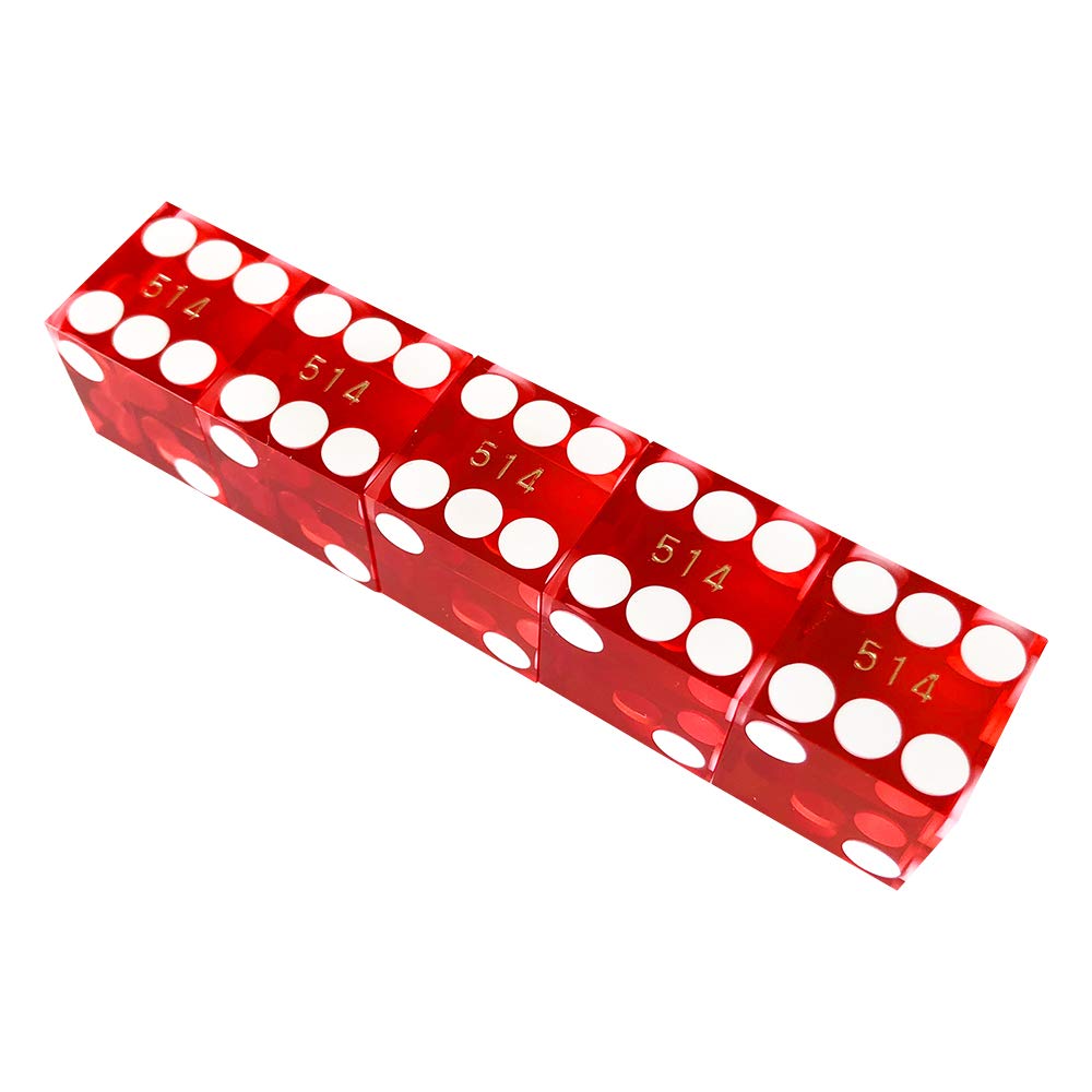 Close-up of Yuanhe razor-edged dice highlighting premium finish