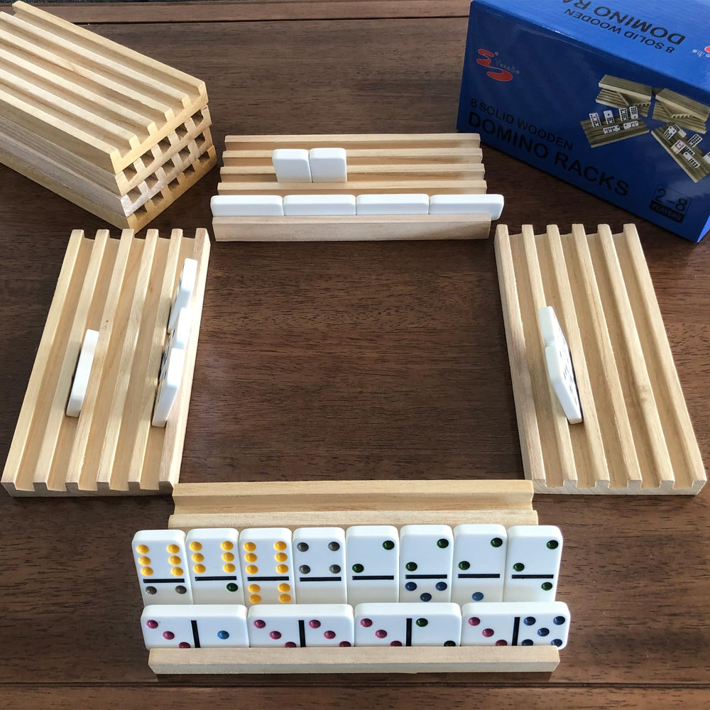 Yuanhe domino holder tray storage and display for game nights.