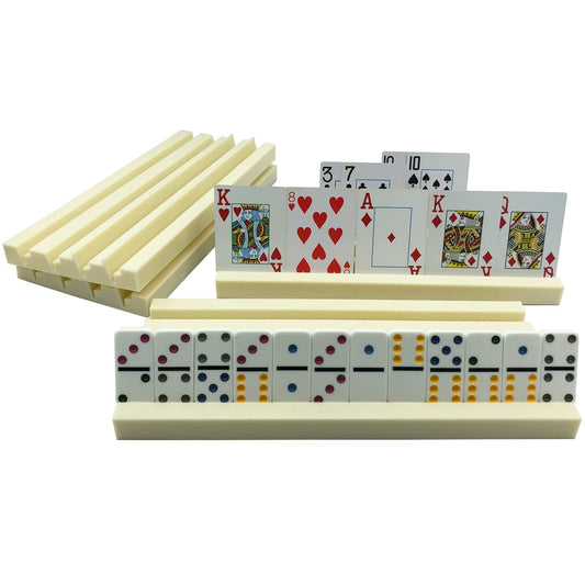 Yuanhe domino trays organize tiles during a 2-4 player game night.