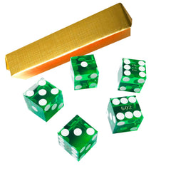 Yuanhe five-dice set with razor edges for precise, smooth throws.
