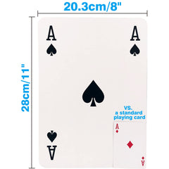 Yuanhe giant playing cards arranged for poker and classic games with easy handling