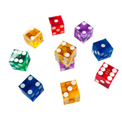 Yuanhe glossy transparent acrylic dice with vibrant violet color