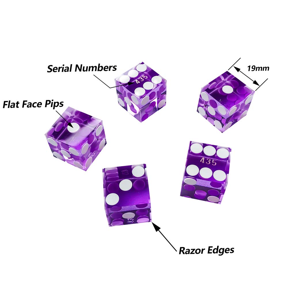 Yuanhe serialized five-dice set for consistent, tamper-free play