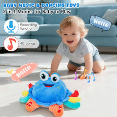 YUANNA crab crawling-motion toy encourages baby crawling with safe exploration