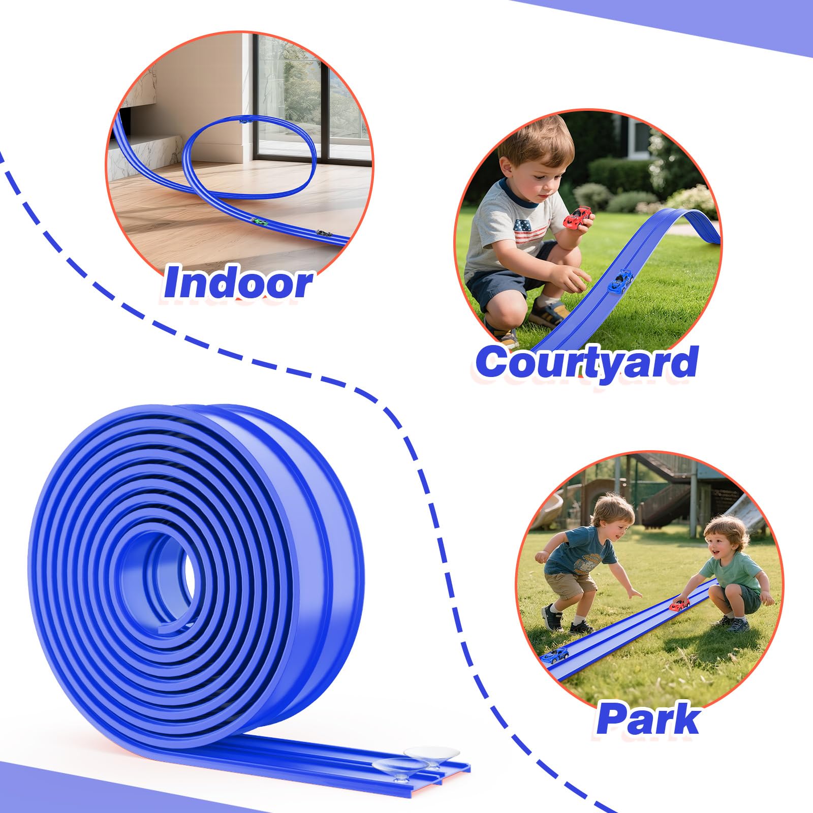 YUANNA Flex Track suction cups—secure setup on glass or metal surfaces