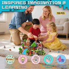 YUANNA blocks BPA-free durable plastic crafted for long-lasting play.