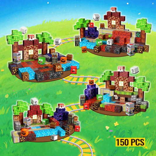YUANNA magnetic blocks three worlds included invite storytelling and themed construction.